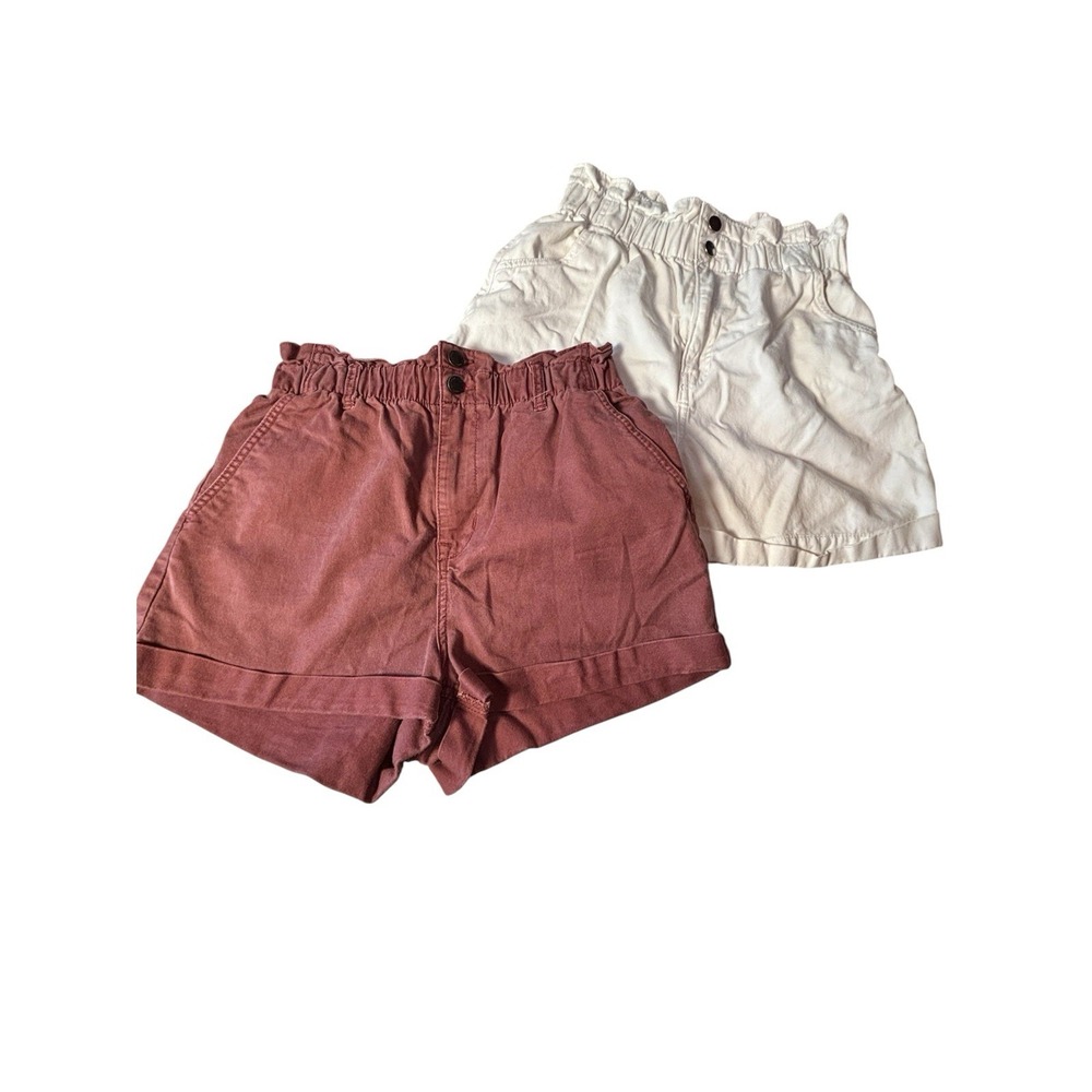 Two Pairs Of‎ Women's High waisted Shorts.  H&M Sz 6, Universal Thread Sz Small